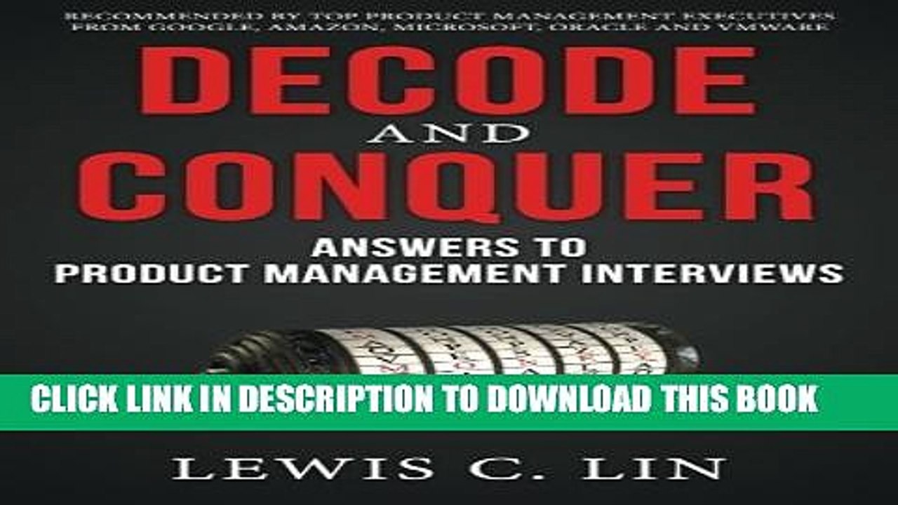 [PDF] Decode and Conquer: Answers to Product Management Interviews Popular Online