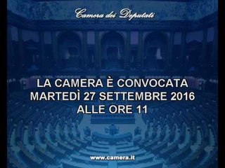 Roma - Camera - 17^ Legislatura - 680^ seduta -1- (27..09.16)