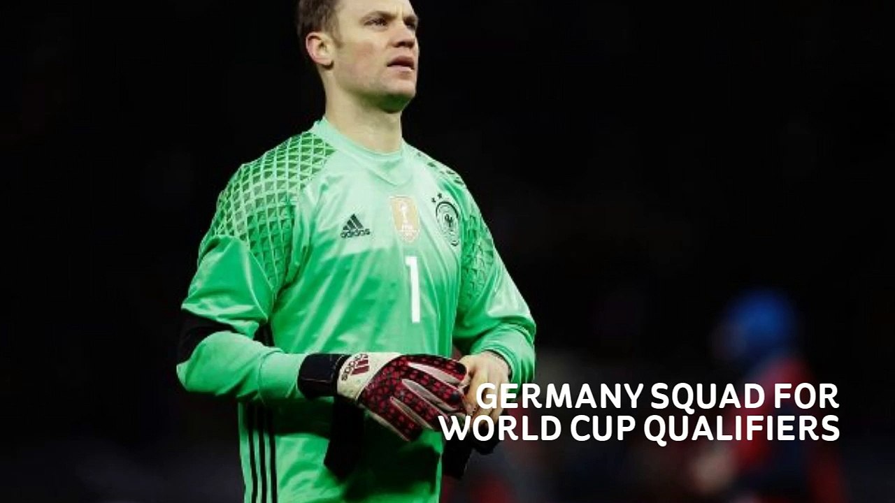 GERMANY SQUAD FOR WORLD CUP QUALIFIERS