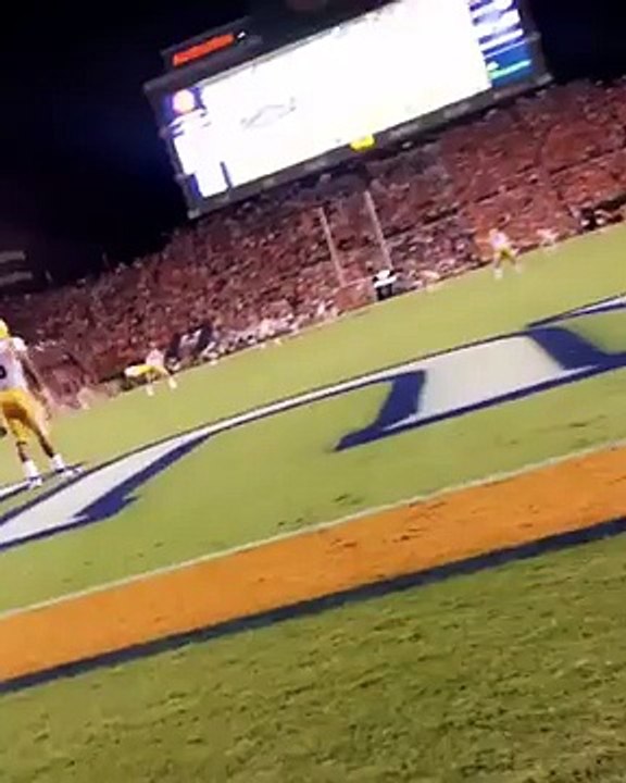 Auburn Girl Takes A Football Right In The Face: Close Up Version
