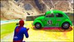 HOT PURSUIT! Police Cars race with Spiderman CARS Cartoon for Kids w Children Nursery Rhymes Songs