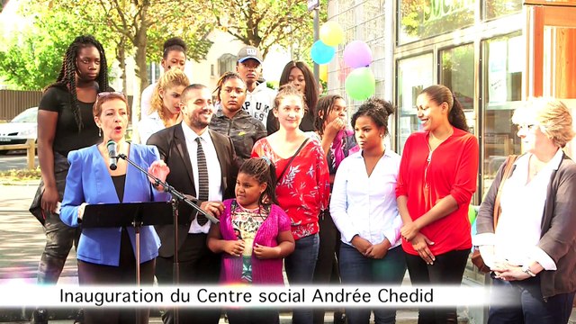 Inauguration du Centre social Andrée Chedid et du Complexe sportif Jean-Pierre Beltoise