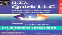 [PDF] Nolo s Quick LLC: All You Need to Know about Limited Liability Companies (Legal Basics)