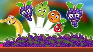 Frutas Dedo Família | Desenhos animados para crianças | vídeo educativo | Fruits Finger Family