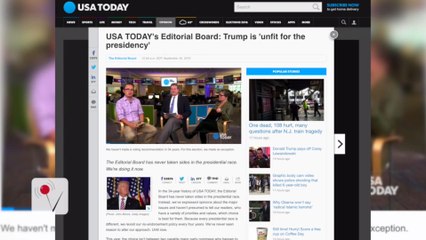 USA Today’s Editorial Board: ‘Trump Unfit to be President’