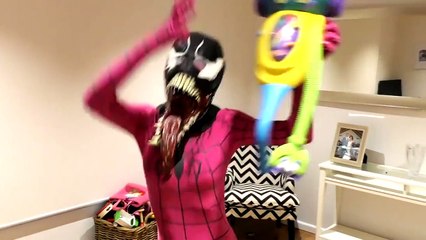 Spiderman and Spidergirl Compilation w Joker Venom GOOD DINOSAUR  PART1