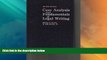 Must Have PDF  Case analysis and fundamentals of legal writing by William P Statsky (1984-05-03)