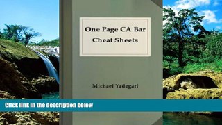 READ FULL  One Page CA Bar Cheat Sheets - CORPORATIONS  checklist  READ Ebook Full Ebook
