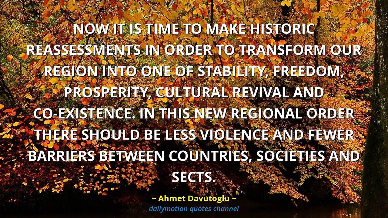 Ahmet Davutoglu Quotes