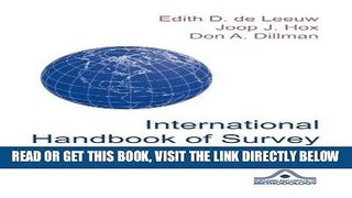 Read Now International Handbook of Survey Methodology (European Association of Methodology Series)