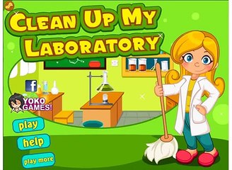 My Laboratory Clean Up Games-Girl Games-Hair Games