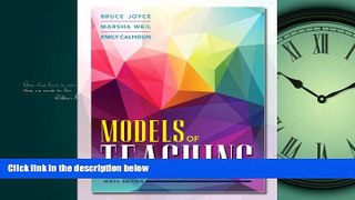 Fresh eBook Models of Teaching (9th Edition)
