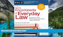Must Have  Nolo s Encyclopedia of Everyday Law: Answers to Your Most Frequently Asked Legal