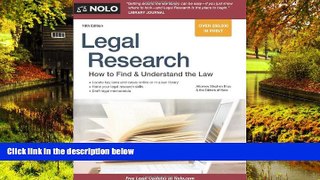READ FULL  Legal Research: How to Find   Understand the Law  READ Ebook Full Ebook