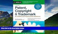 Big Deals  Patent, Copyright   Trademark: An Intellectual Property Desk Reference  Best Seller