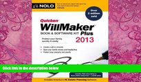 Big Deals  Quicken WillMaker Plus 2013 Edition: Book   Software Kit  Best Seller Books Most Wanted