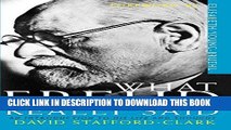 Read Now What Freud Really Said: An Introduction to His Life and Thought (What They Really Said