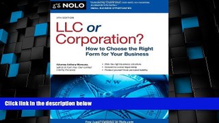 Big Deals  LLC or Corporation?: How to Choose the Right Form for Your Business  Full Read Best