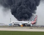 ABD'de Bir Yolcu Uçağı Alev Alev Yandı