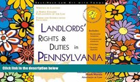 Must Have  Landlords  Rights   Duties in Pennsylvania: With Forms (Self-Help Law Kit with Forms)