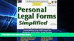 Must Have  Personal Legal Forms Simplified: The Ultimate Guide to Personal Legal Forms  Premium
