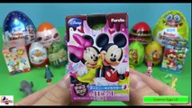 Play doh Surprise Eggs Peppa pig Mickey Mouse - Hello kitty Frozen games movie