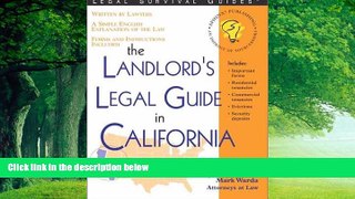 Big Deals  The Landlord s Legal Guide in California (Landlord s Rights and Responsibilitis in