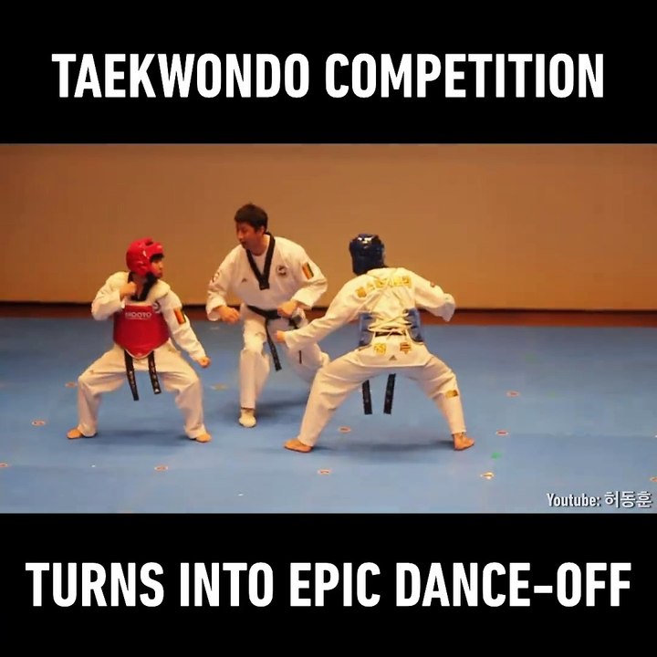 funny taekwondo fight