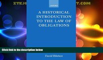 Big Deals  A Historical Introduction to the Law of Obligations  Best Seller Books Best Seller
