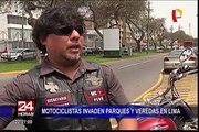 Informe 24: motocicletas invaden parques y veredas en Lima