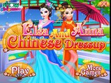 Disney Princess Frozen Elsa And Anna Chinese Dressup - Games for little kids