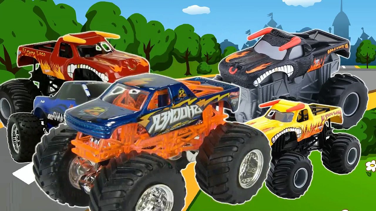 Monster Cars Finger Family Nursery Rhymes Lyrics