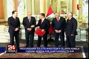 Procuraduría solicitó investigar a Humala y Heredia por caso Gasoducto Sur