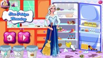 Princess Elsa Fridge Cleaning - Frozen Princess Elsa Games - Baby Games