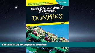 EBOOK ONLINE Walt Disney World   Orlando For Dummies 2007 (Dummies Travel) PREMIUM BOOK ONLINE