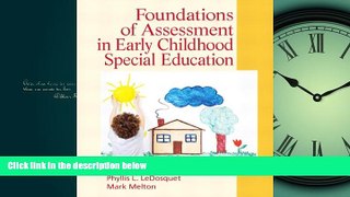Choose Book Foundations of Assessment in Early Childhood Special Education