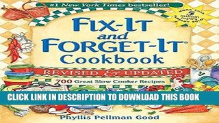 Ebook Fix-It and Forget-It Revised and Updated: 700 Great Slow Cooker Recipes Free Download