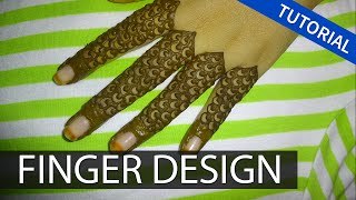 Finger Henna Mehndi Design Tutorial - Swirl Pattern Simple and easy step by step episode #113 by Art Institut