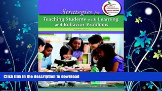 READ BOOK  Strategies for Teaching Students with Learning and Behavior Problems (8th Edition)