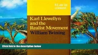 Big Deals  Karl Llewellyn and the Realist Movement (Law in Context)  Best Seller Books Most Wanted