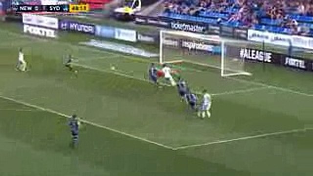 Newcastle Jets vs Sydney FC 0-2 Goal Milos Ninkovic A-League 29-10-2016