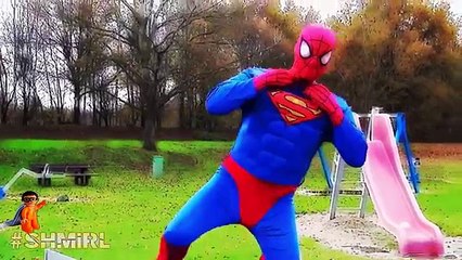 SUPERHEROES CARTOON Spiderman/Batman/Superman/Darth Vader - Real Life Crazy Ping Pong Ball Superhero