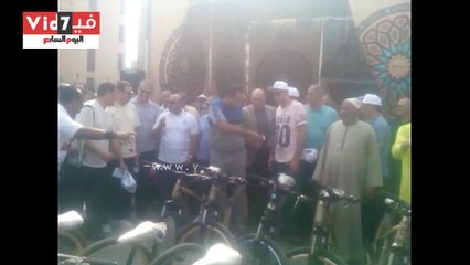 محافظ المنوفية يطلق صافرة بدء ماراثون الدراجات الرياضى