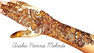 Best Arabic Henna Mehndi Design For Front Hand Simple and easy step by step for hands episode #121 by Art Institute.