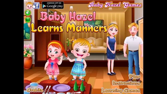 Baby Hazel Learns Manners - Baby Hazel Games