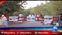 PTI workers working out in Bani Gala in the morning giving challenge to the govt with push ups