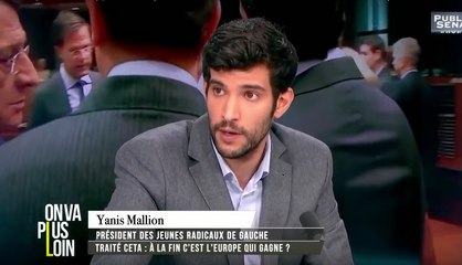 Yanis, Président des JRG, invité dans le débat "On va plus loin" public sénat (27.10.2016).