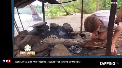Koh-Lanta, l'île au trésor : Julie chante qu'elle est "Le roi du monde", Twitter est partagé (vidéo)