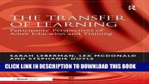 Best Seller The Transfer of Learning: Participants  Perspectives of Adult Education and Training