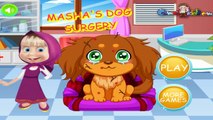 Masha Dog Surgery | masha and the bear games | little dog surgery games For Kids